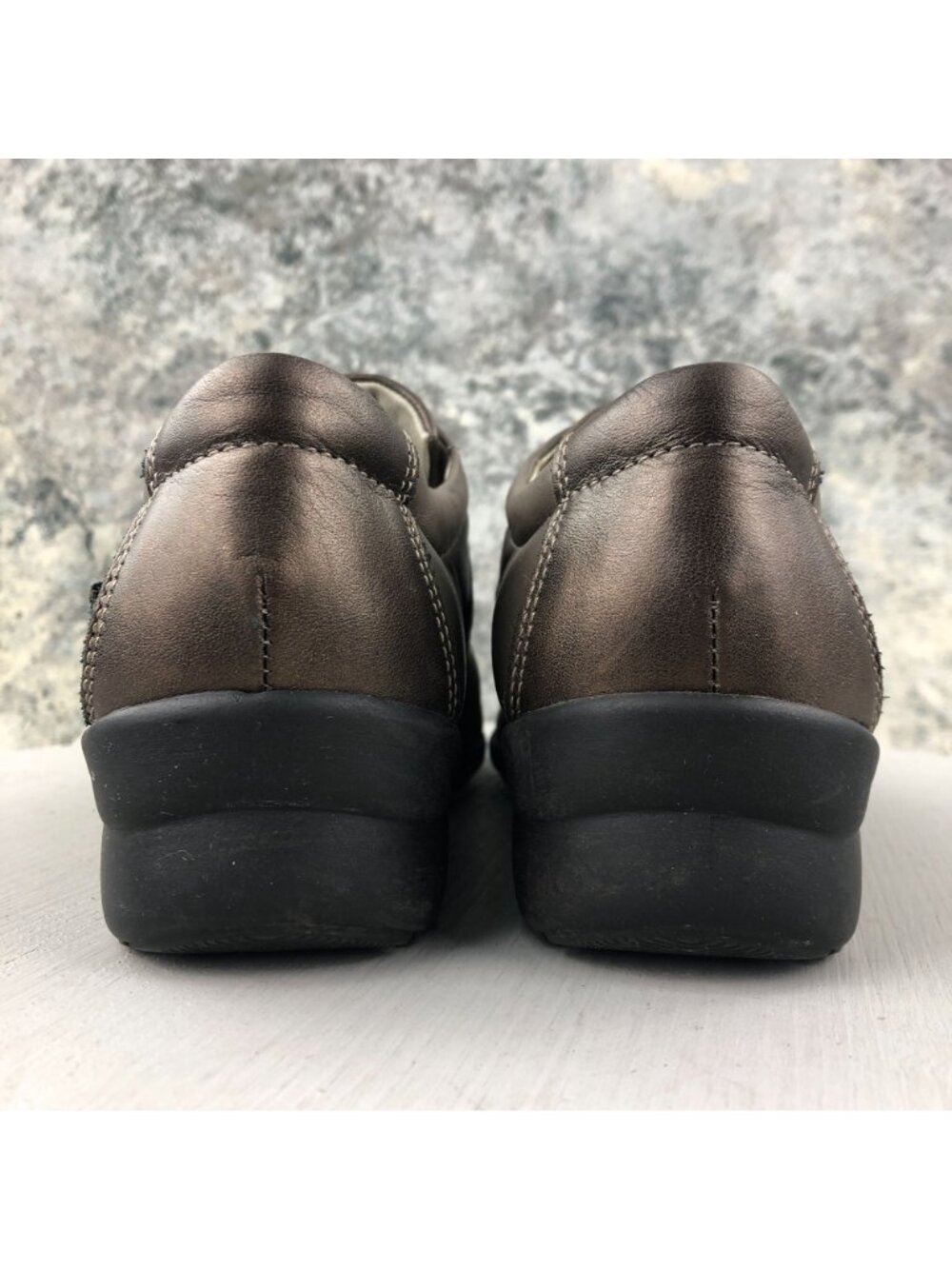 Fidelio Women's Size UK 4 (6.5-7) Hallux Brown Bronze Closed Toe Wedge Shoes - Picture 8 of 15